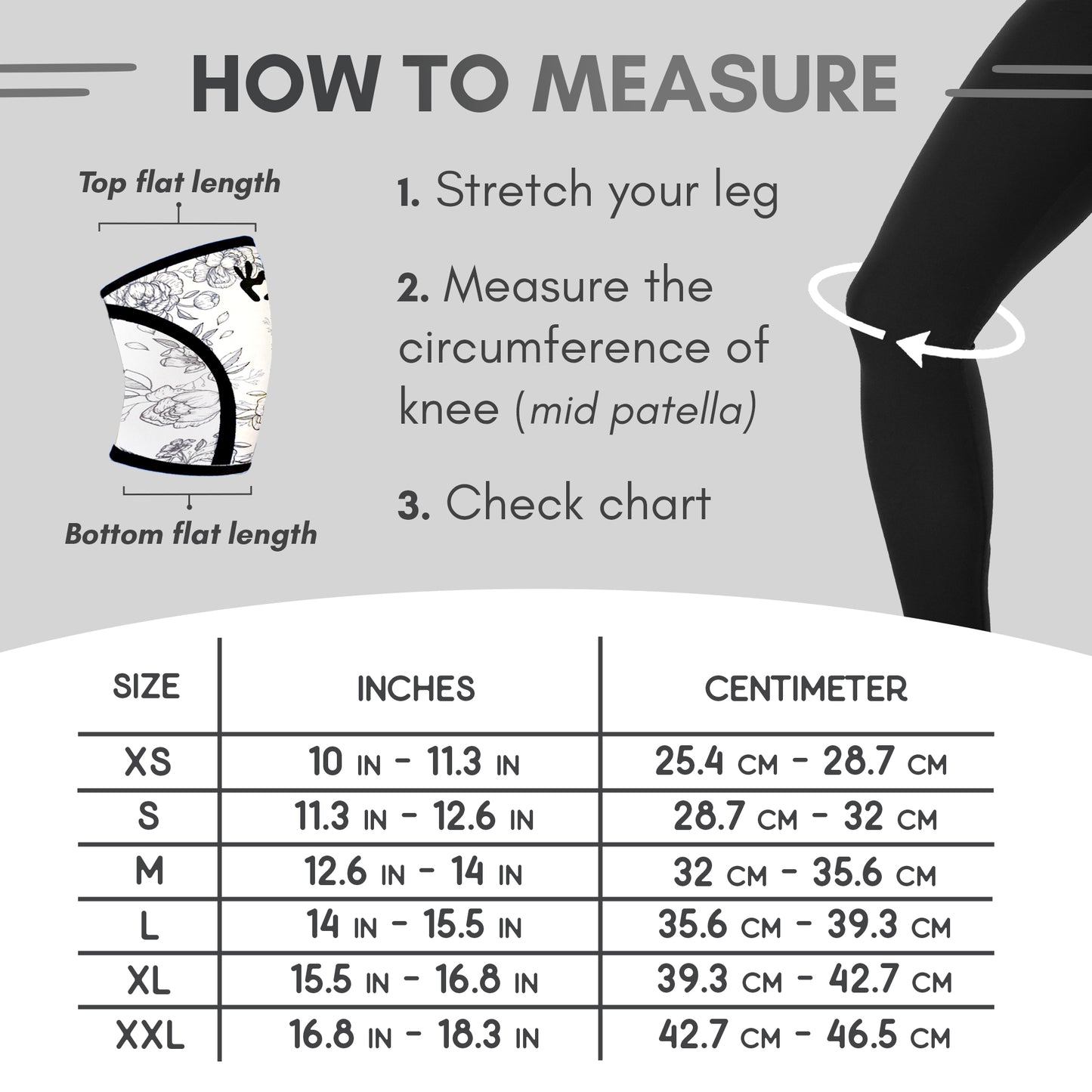 Mighty Buns 7mm Neoprene Knee Sleeves (1 Pair) - Cute High Performance Knee Sleeves, Knee Compression & Support for Weightlifting, Powerlifting, Squatting for Women and Men