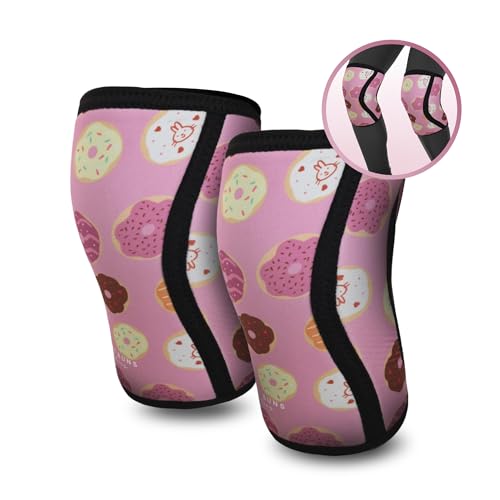 Mighty Buns 7mm Version 2 Knee Sleeves (1 Pair) | Knee Compression and Support for Weightlifting, Powerlifting, Crossfit, Weight Training, Gym and Home Gym Exercises