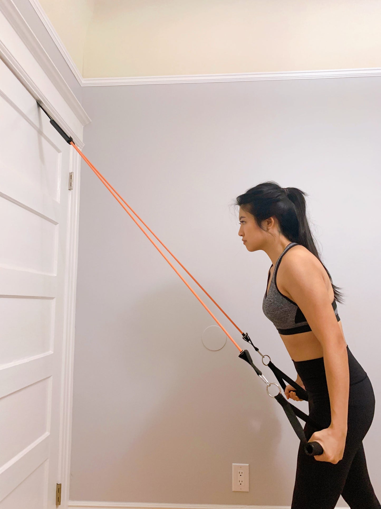 Mighty Buns Resistance Tube Band Set | Adjustable Weighted Exercise Bands with Handles, Door Anchor, Ankle Strap for Home Gym and Physical Therapy ( 6 pcs )