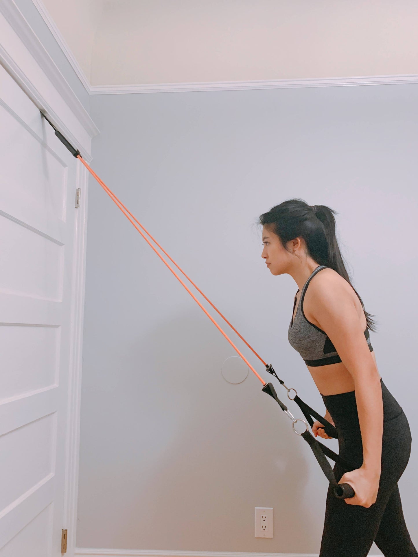 Mighty Buns Resistance Tube Band Set | Adjustable Weighted Exercise Bands with Handles, Door Anchor, Ankle Strap for Home Gym and Physical Therapy ( 6 pcs )