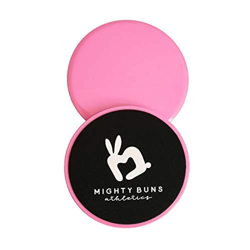 Mighty Buns - Core Sliders, Exercise Sliders for Improved Stability, Dual-Sided Workout Sliders Disc, Compact Sliders for Working Out With Mesh Bag, Mint, Set of 2