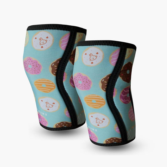 Mighty Buns 7mm Version 2 Knee Sleeves (1 Pair) | Knee Compression and Support for Weightlifting, Powerlifting, Crossfit, Weight Training, Gym and Home Gym Exercises