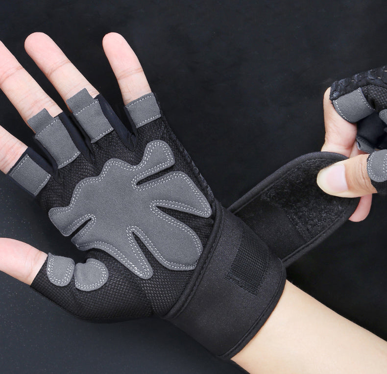 thumbnail image 2 of Gloves Workout Gloves For Men And Women Fingerless Weight Lifting Gloves Lightweight Breathable Gym Gloves Weightlifting Fitness Training Climbing Sports Glo 2 of 12